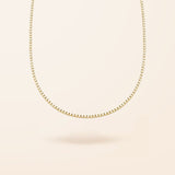Lab Created Limited Edition 14K Gold Diamond Tennis Necklace