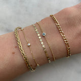 10K Gold Disco Bracelet