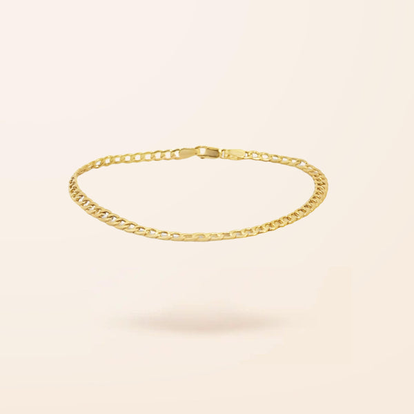 10K Gold Curb Chain Bracelet