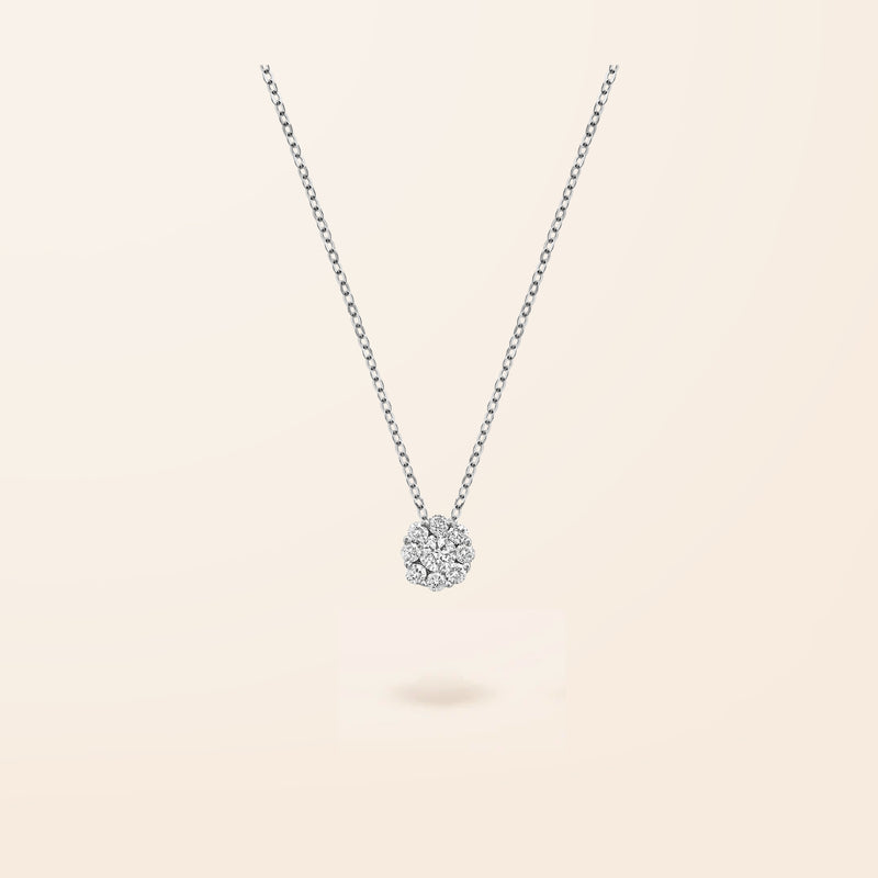 10K Gold Illusion Diamond Necklace