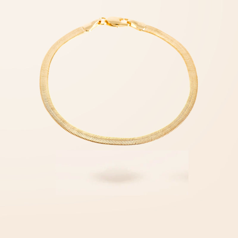 10K Gold Herringbone Bracelet