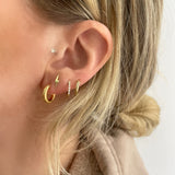 10K Gold Mini Gold Hoop Earrings