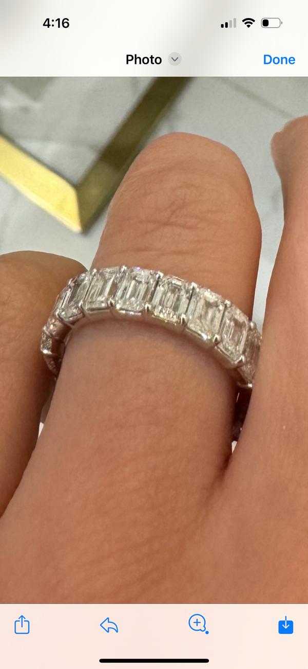 Deposit Size 5.5 4.35ct total eternity