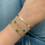 10K Gold Herringbone Bracelet