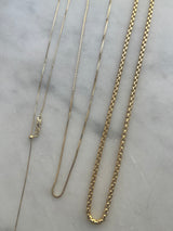 10K Gold Thick Box Chain Necklace