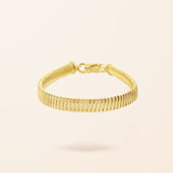 10K Gold Omega Snake Bracelet