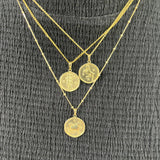 10K Gold Zodiac Disc Charm