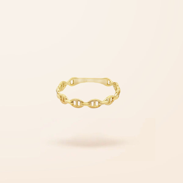 10K Gold Mariner Link Ring