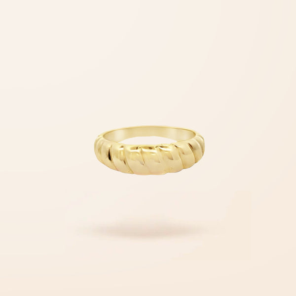 10K Gold Croissant Ring