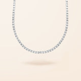 Lab Created Limited Edition 14K Gold Diamond Tennis Necklace