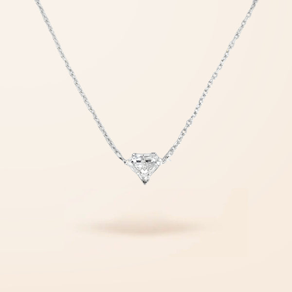 Lab Created 14K Gold Diamond Cut Diamond Necklace