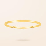14K Gold 1mm Band Ring