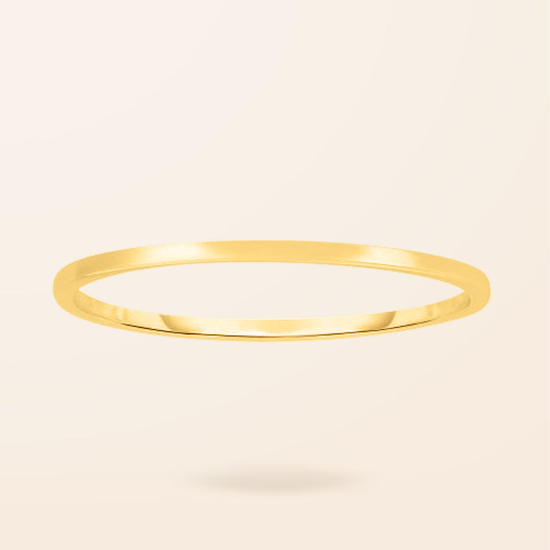14K Gold 1mm Band Ring