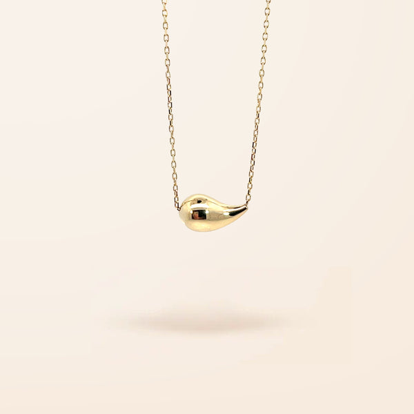 10K Mini Pear Shape Necklace