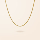 10K Gold Small Curb Link Necklace
