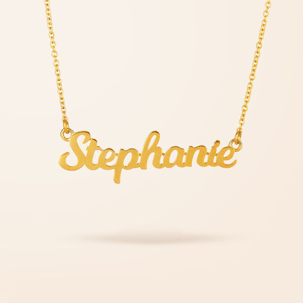 10K Gold Small Name Necklace