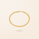 10K Gold 4mm Bead Bracelet