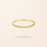 14K Gold Micro Pavé Ring
