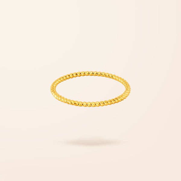 Limited Edition 10K Gold Rope Ring