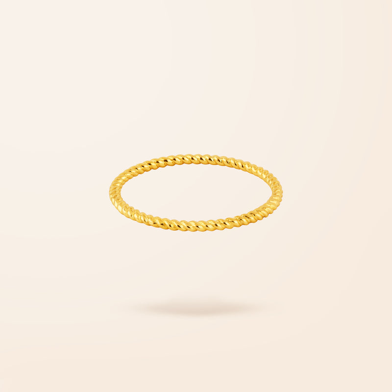 Limited Edition 10K Gold Rope Ring