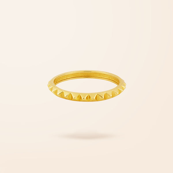 14K Gold Spike Ring