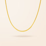 10K Gold Herringbone Necklace