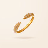 14k Gold Diamond Claw Ring