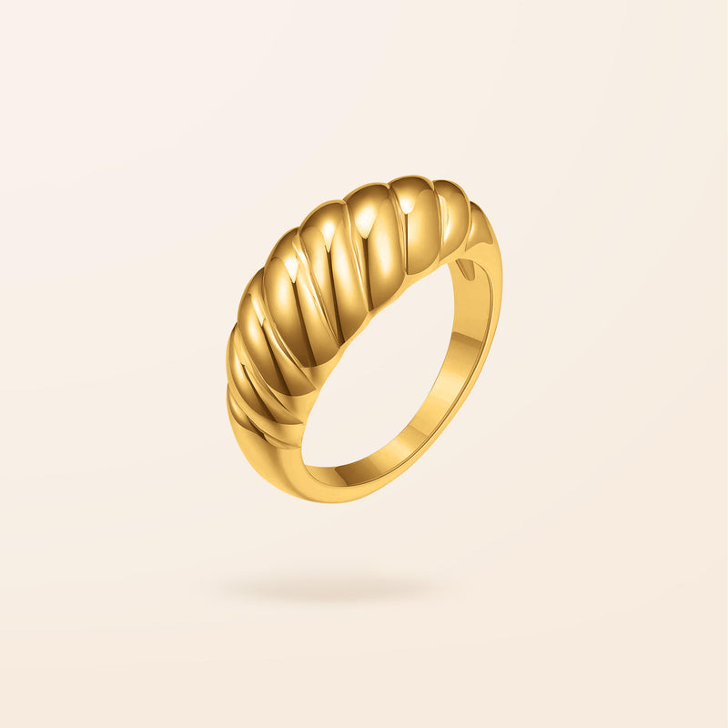 10K Gold Croissant Ring