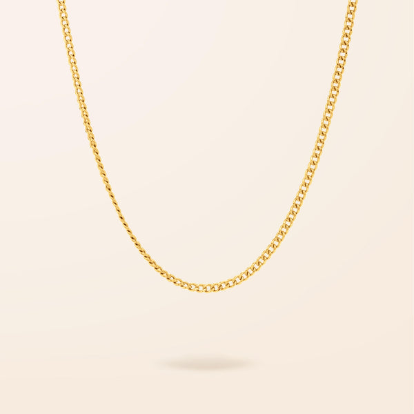 10K Gold Curb Link Necklace