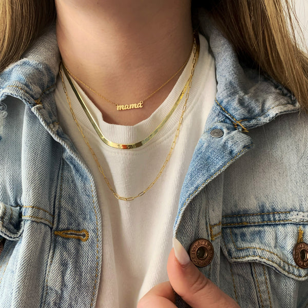 10K Gold MAMA Necklace
