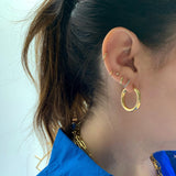 14K Gold Cartilage Mini Huggie Earring