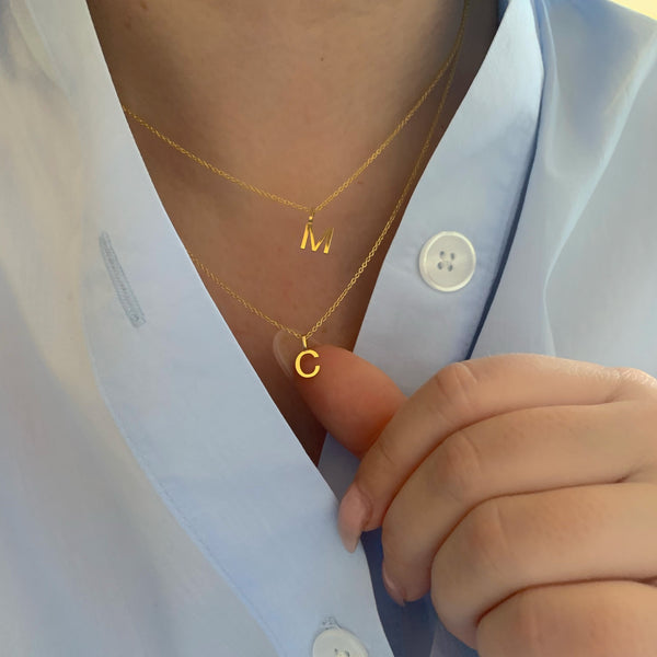 10K Gold Initial Charm