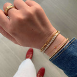 10K Gold Medium Paper Clip Bracelet
