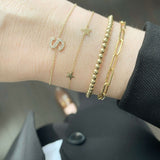 14K Gold Star Bracelet