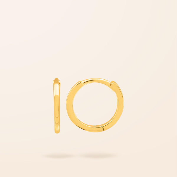 10K Gold Medium Huggie Earring