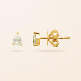 Lab Created Diamond 14K Gold Mixed Shapes Stud Earrings